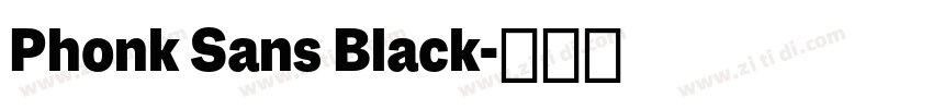 Phonk Sans Black字体转换 Phonk Sans Black字体转换